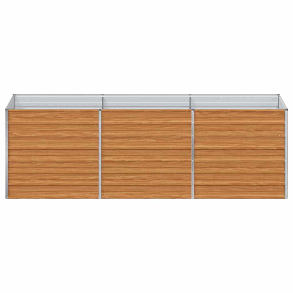 vidaXL Υπερυψωμένη Ζαρντινιέρα Ανοιχτό καφέ 240 x 80 x 77 cm - Image 5