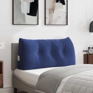 vidaXL Μαξιλάρι Πλάτης Μπλε Αστυνομίας 100 x 24 x 50 εκ Βελούδο