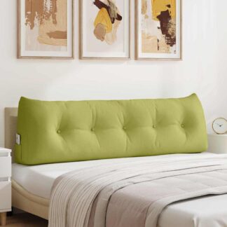 vidaXL Μαξιλάρι Πλάτης Ανοιχτό Πράσινο 160 x 24 x 50 εκ ύφασμα
