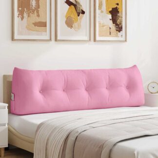 vidaXL Μαξιλάρι Πλάτης Ροζ 160 x 24 x 50 εκ ύφασμα