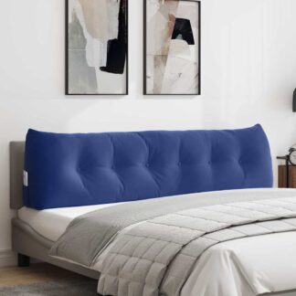 vidaXL Μαξιλάρι Πλάτης Μπλε Αστυνομίας 180 x 24 x 50 εκ Βελούδο