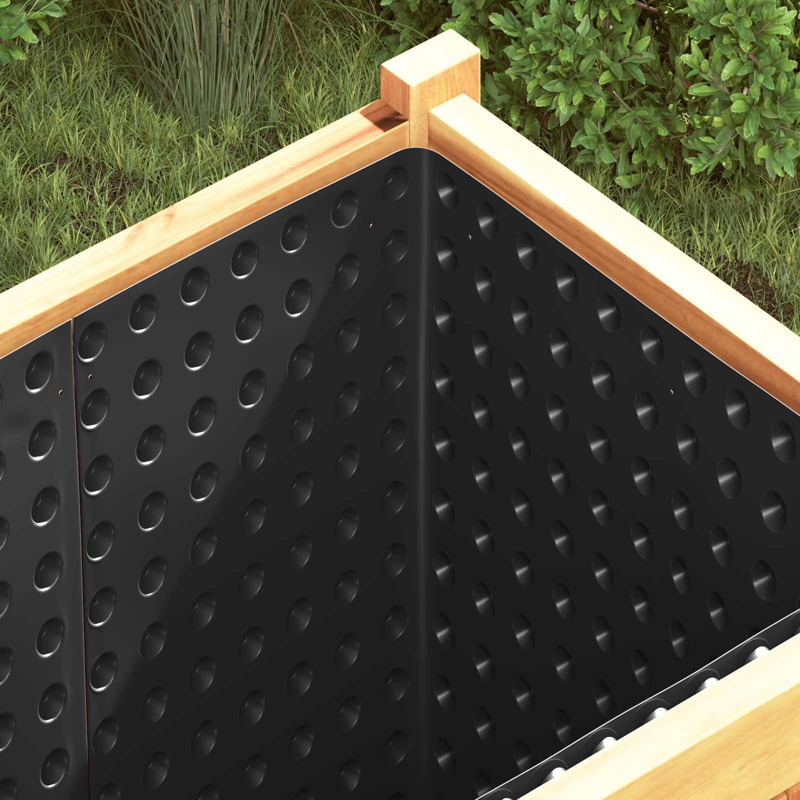 vidaXL Κυματοειδές Φύλλο Αποχέτευσης Μαύρο 1 x 20 m HDPE