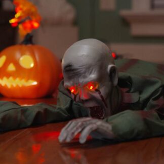 vidaXL Διακόσμηση Halloween Ζόμπι SPOOKA Πράσινο 110 x 50 x 21 εκ.
