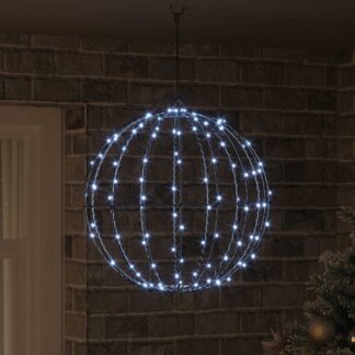 vidaXL Μπάλα Ψυχρό λευκό 50 x 50 x 52 εκ Μέταλλο 160 LED