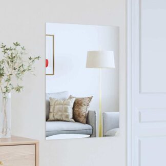 vidaXL Καθρέφτης τοίχου Ορθογώνιος 80 x 60 cm σκληρυμένο γυαλί