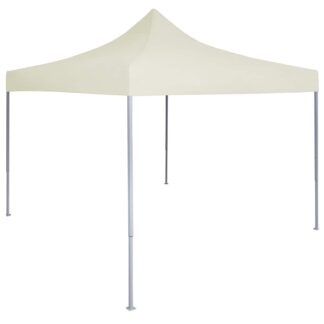 vidaXL Σκηνή Πάρτυ 200 x 200 x 315 εκ. Κρεμ Ύφασμα Όξφορντ