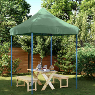 vidaXL Σκηνή Πάρτυ 200 x 200 x 306 εκ. Πράσινο Ύφασμα Όξφορντ