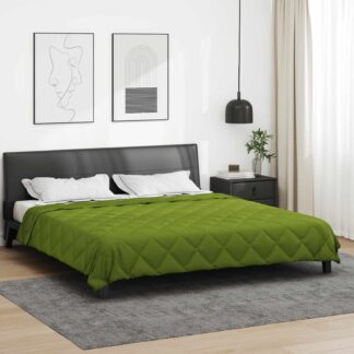 vidaXL Κουβέρτα ολόκληρου του χρόνου Πράσινο 220 x 260 cm Μικροΐνες
