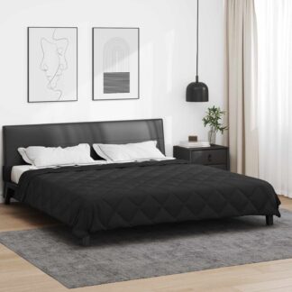 vidaXL Κουβέρτα ολόκληρου του χρόνου Μαύρο 220 x 240 cm Μικροΐνες