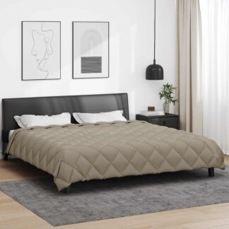 vidaXL Χειμερινό Παπλωματοθήκη 200 x 200 cm 450 gsm Ανοιχτό γκρι