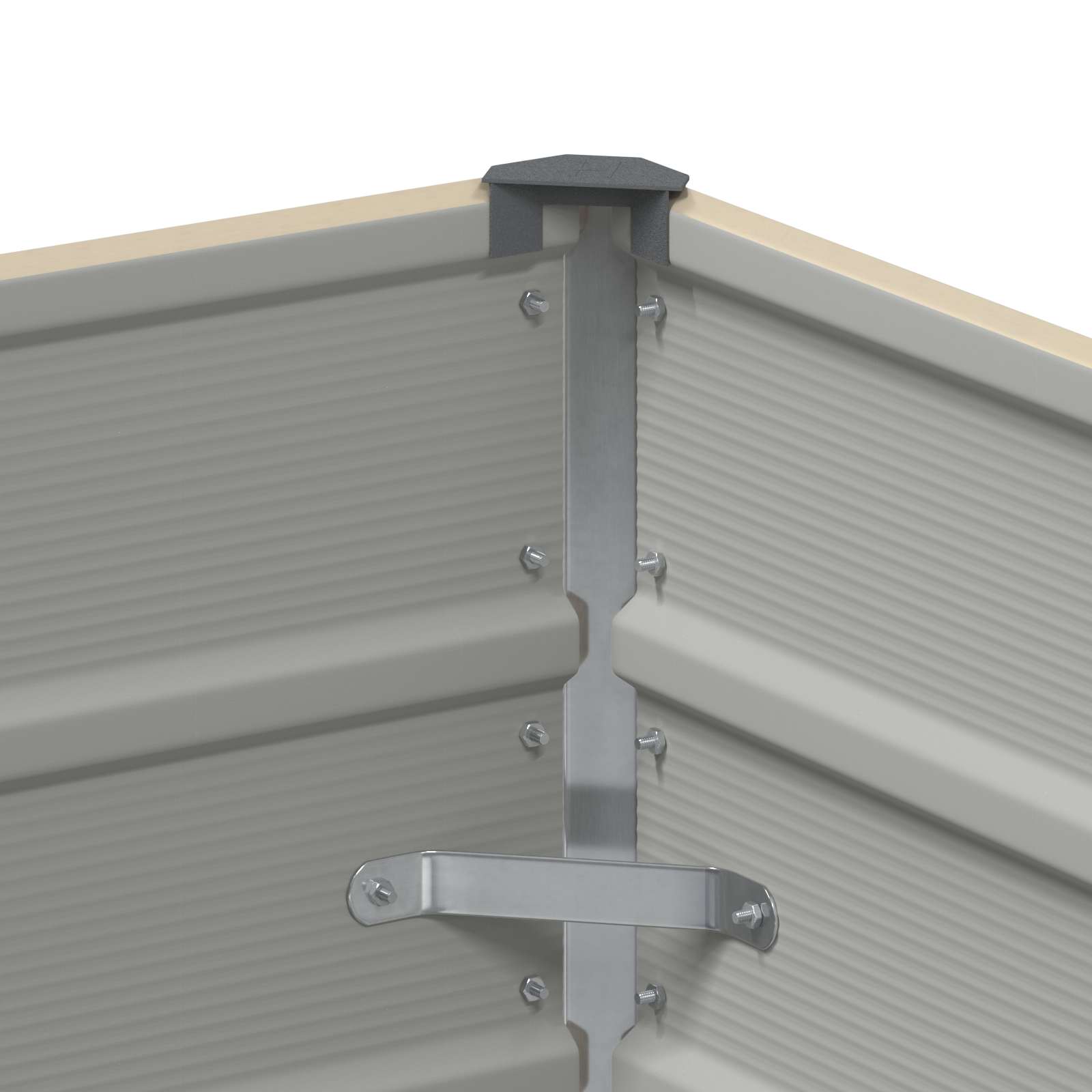 vidaXL Γλάστρα Ελεφαντόδοντο 100 x 40 x 45 cm Ατσάλι - Image 5