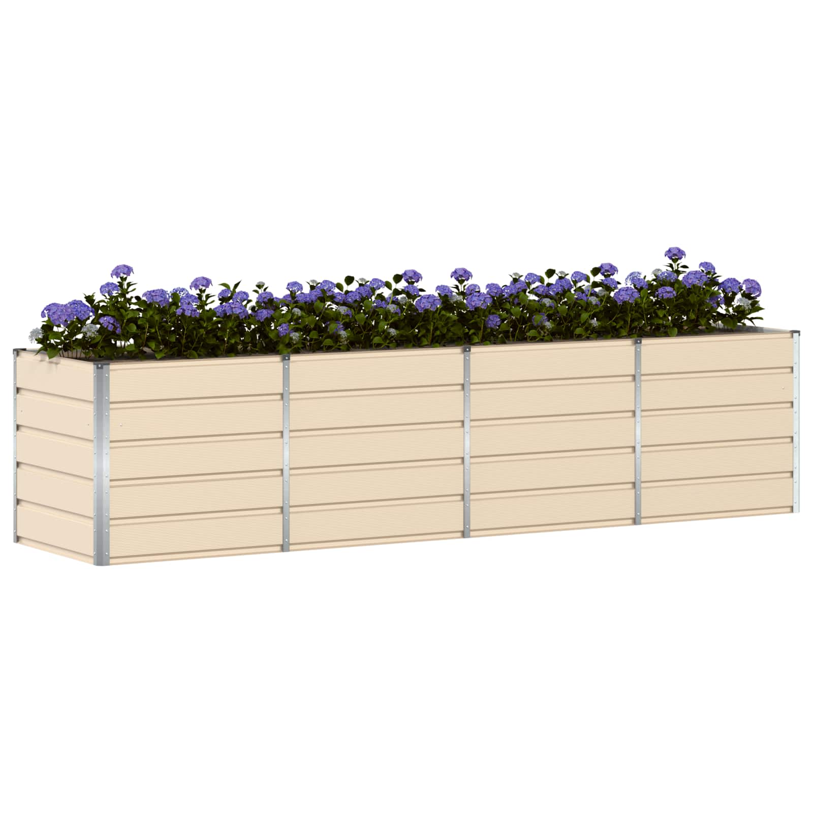 vidaXL Γλάστρα Ελεφαντόδοντο 320 x 80 x 75 εκ. Ατσάλι - Image 3