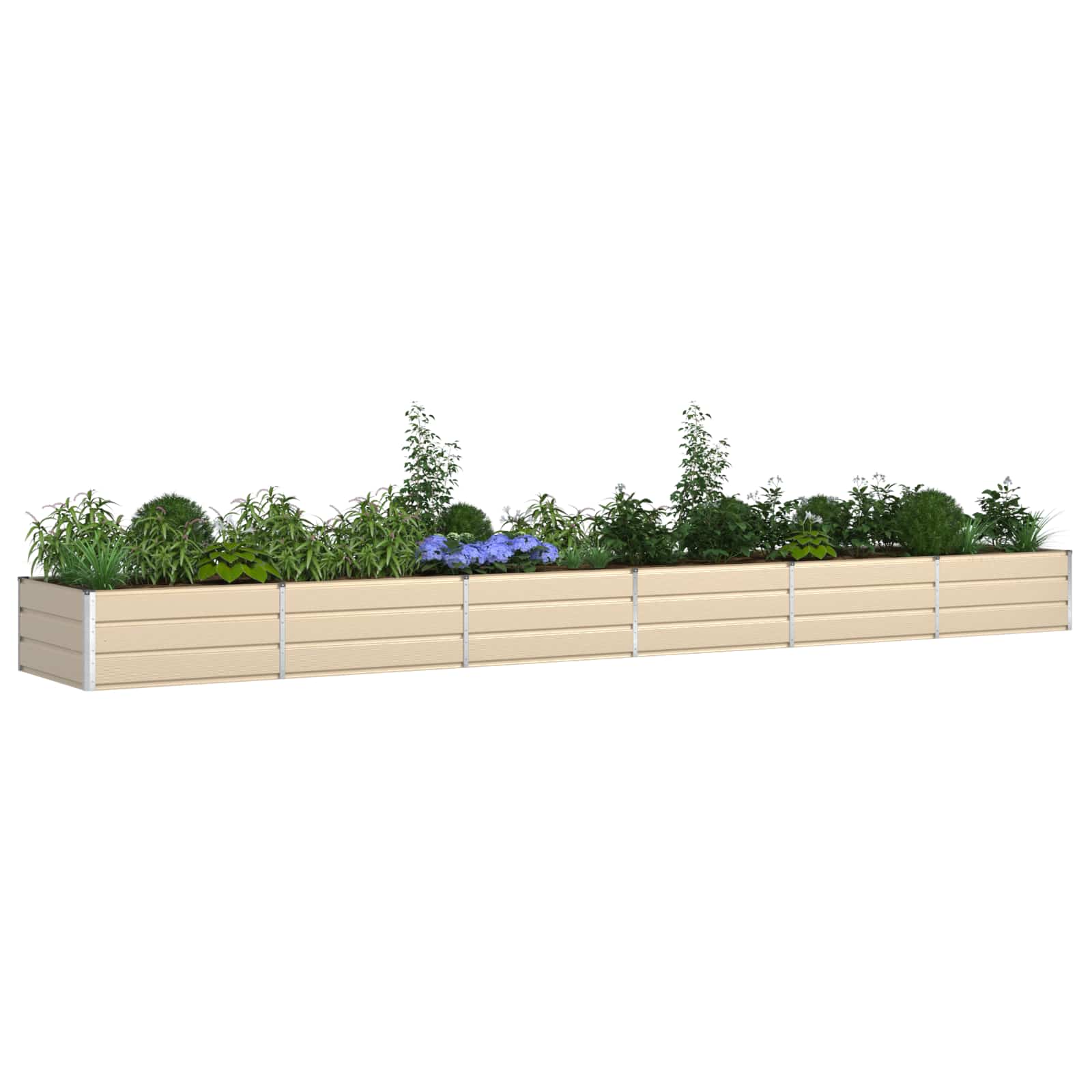 vidaXL Γλάστρα Ελεφαντόδοντο 580 x 100 x 45 εκ Γαλβανισμένος Χάλυβας - Image 3
