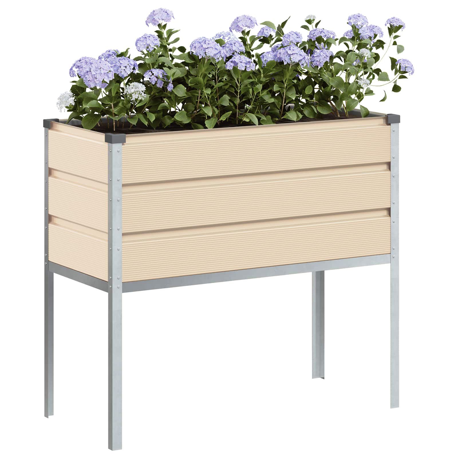 vidaXL Γλάστρα Ελεφαντόδοντο 100 x 45 x 90 εκ. Επικαλυμμένος Χάλυβας - Image 3