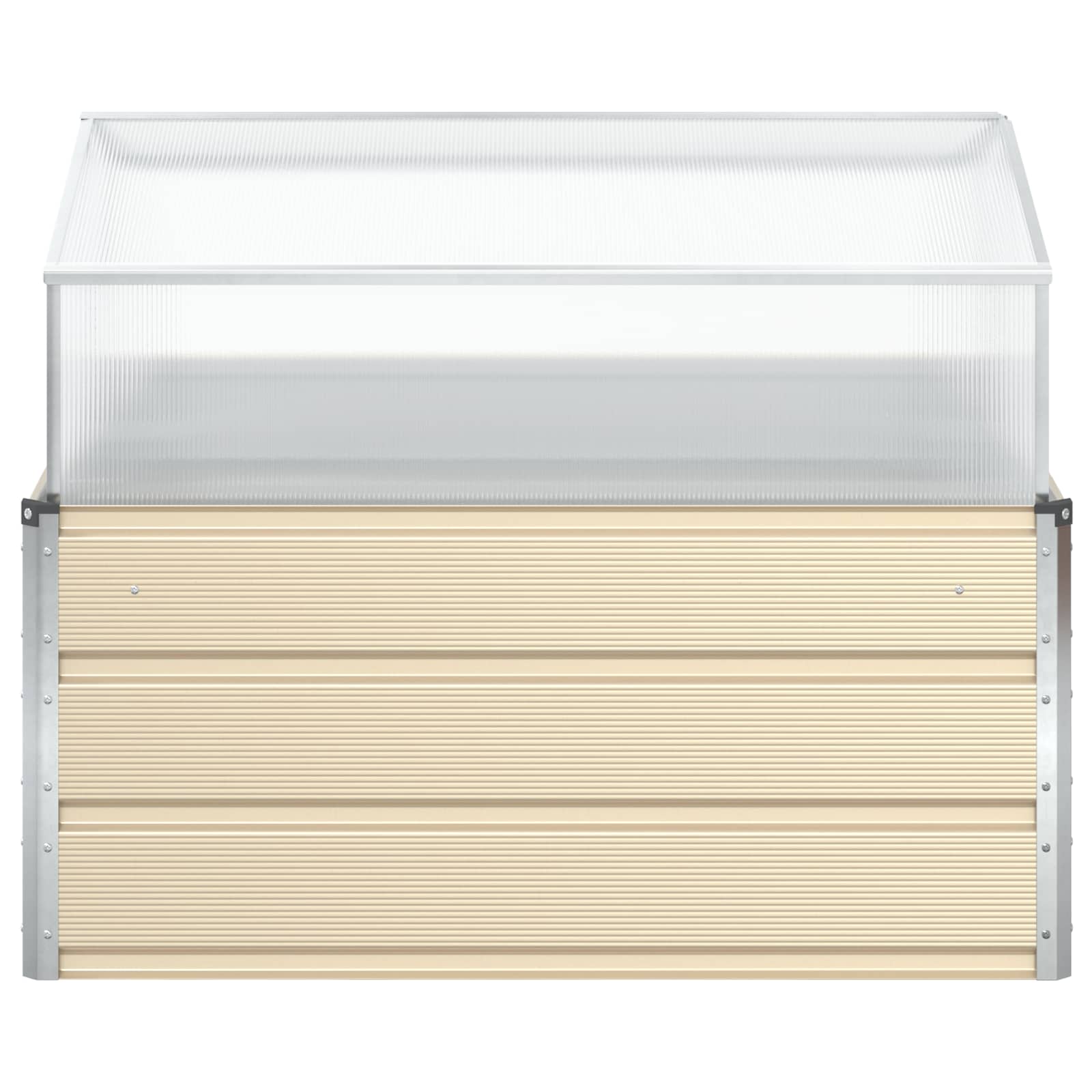 vidaXL Γλάστρα Ελεφαντόδοντο 100 x 100 x 77 cm Γαλβανισμένος Χάλυβας - Image 4
