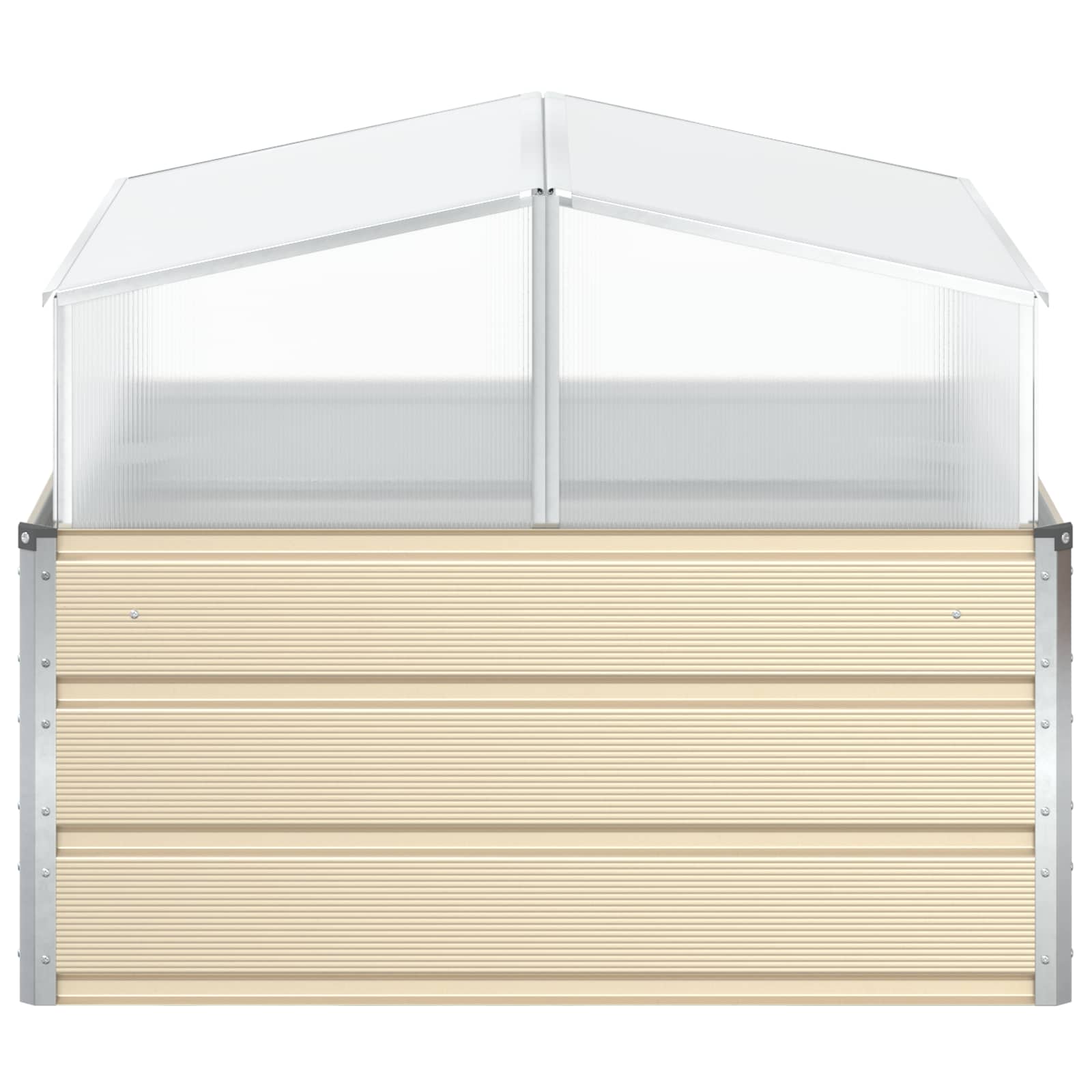 vidaXL Γλάστρα Ελεφαντόδοντο 100 x 100 x 77 cm Γαλβανισμένος Χάλυβας - Image 5
