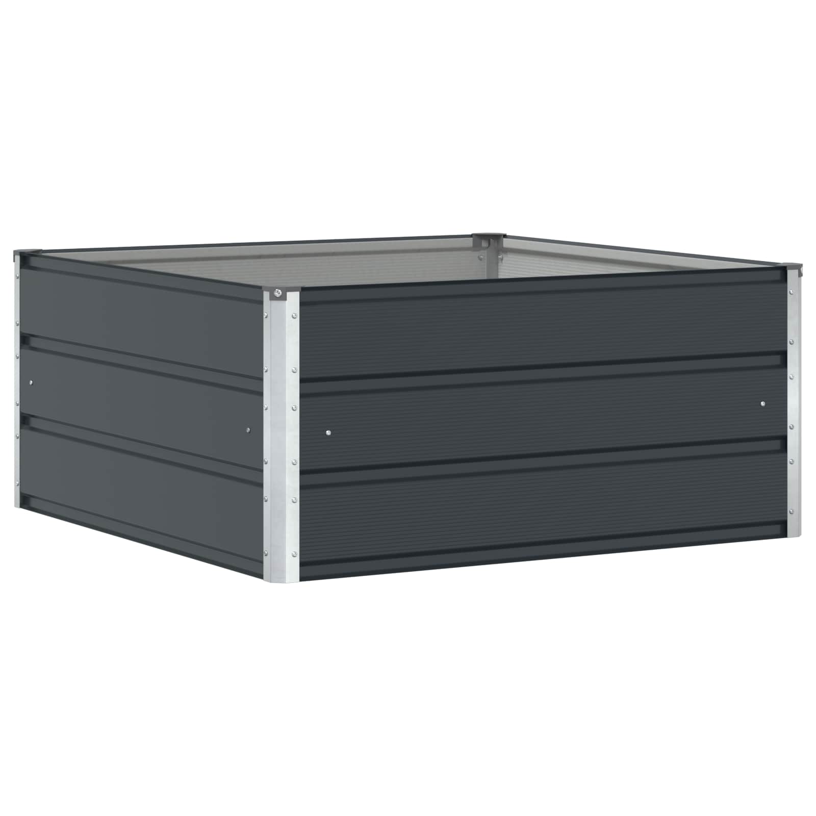 vidaXL Γλάστρα Ανθρακί 100 x 100 x 45 cm Ατσάλι - Image 2
