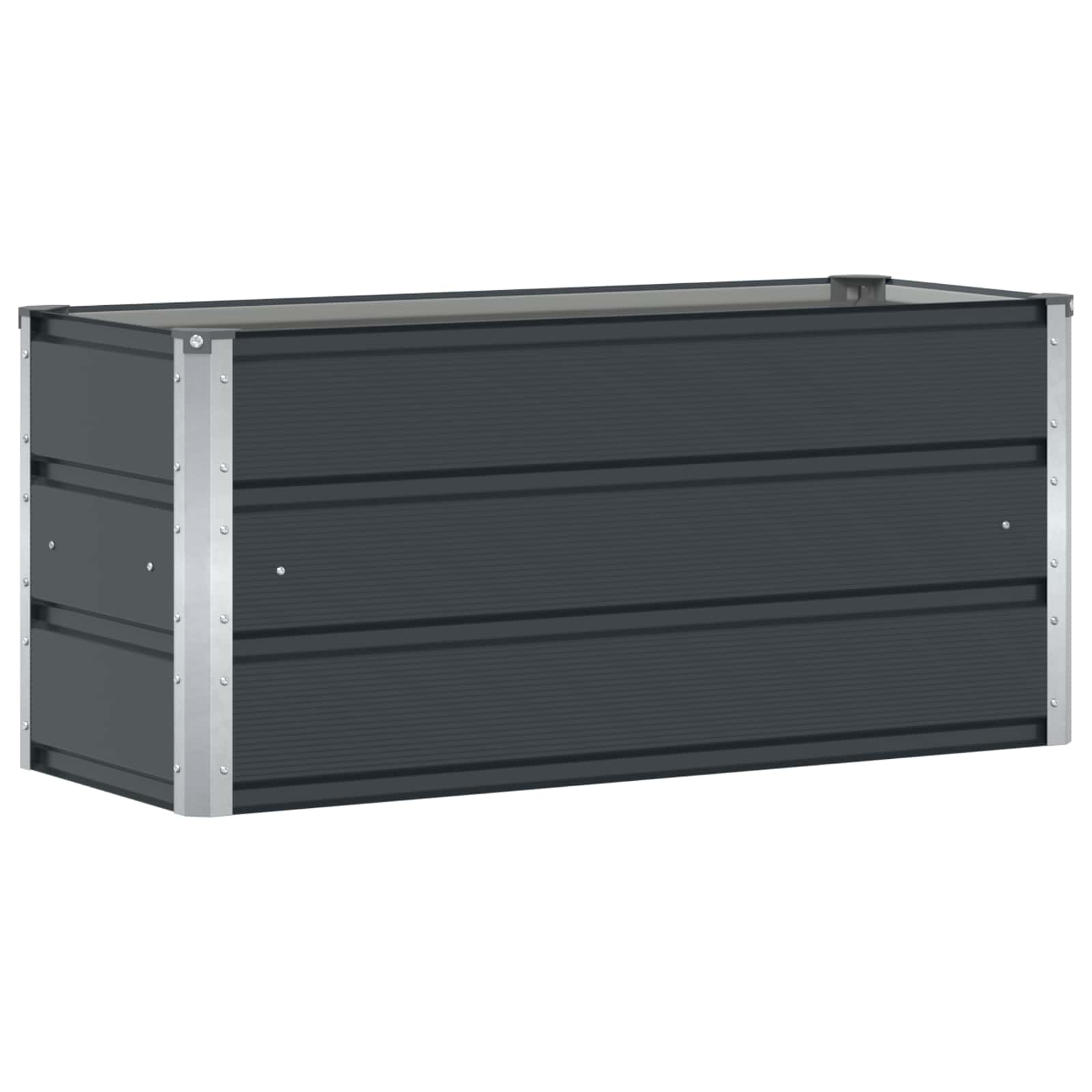 vidaXL Γλάστρα Ανθρακί 100 x 40 x 45 cm Ατσάλι - Image 2