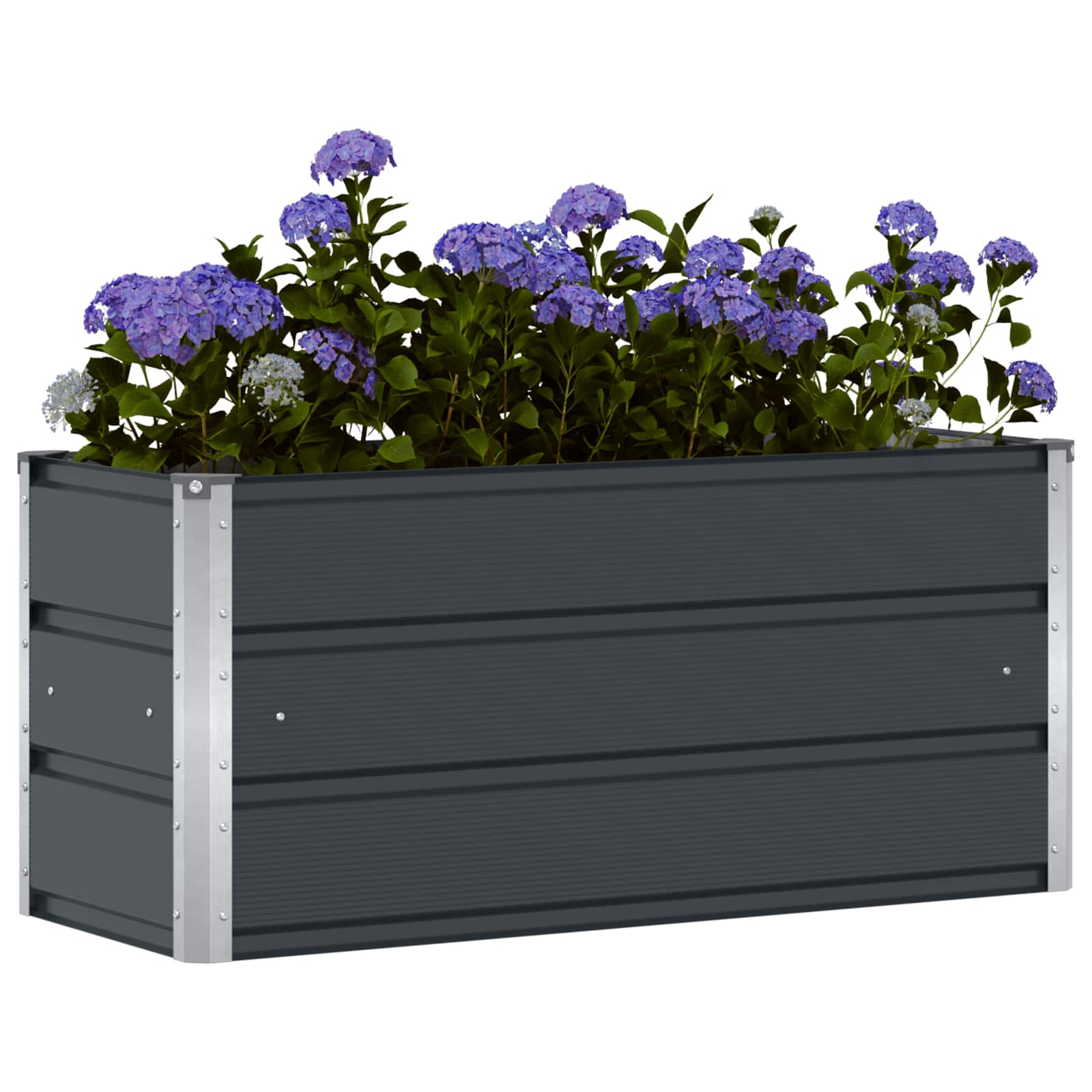 vidaXL Γλάστρα Ανθρακί 100 x 40 x 45 cm Ατσάλι - Image 3