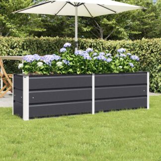 vidaXL Γλάστρα Ανθρακί 160 x 40 x 45 cm Ατσάλι