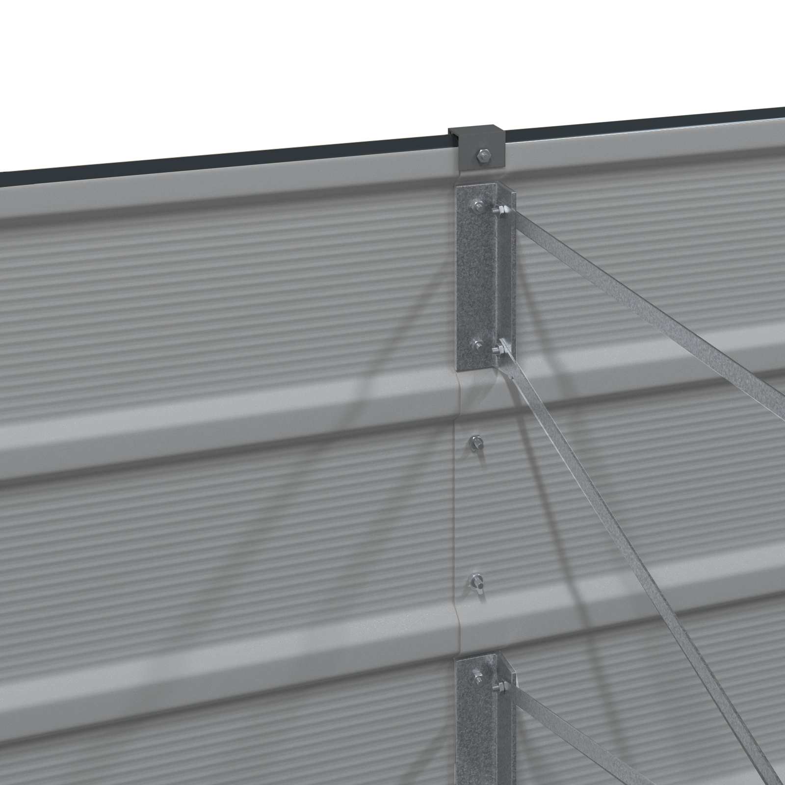 vidaXL Γλάστρα Ανθρακί 160 x 80 x 75 cm Ατσάλι - Image 5