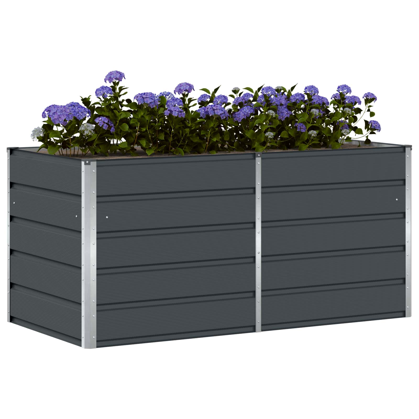 vidaXL Γλάστρα Ανθρακί 160 x 80 x 75 cm Ατσάλι - Image 3