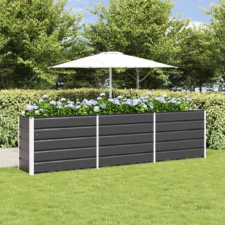vidaXL Γλάστρα Ανθρακί 290 x 50 x 75 εκ Επικαλυμμένος Χάλυβας