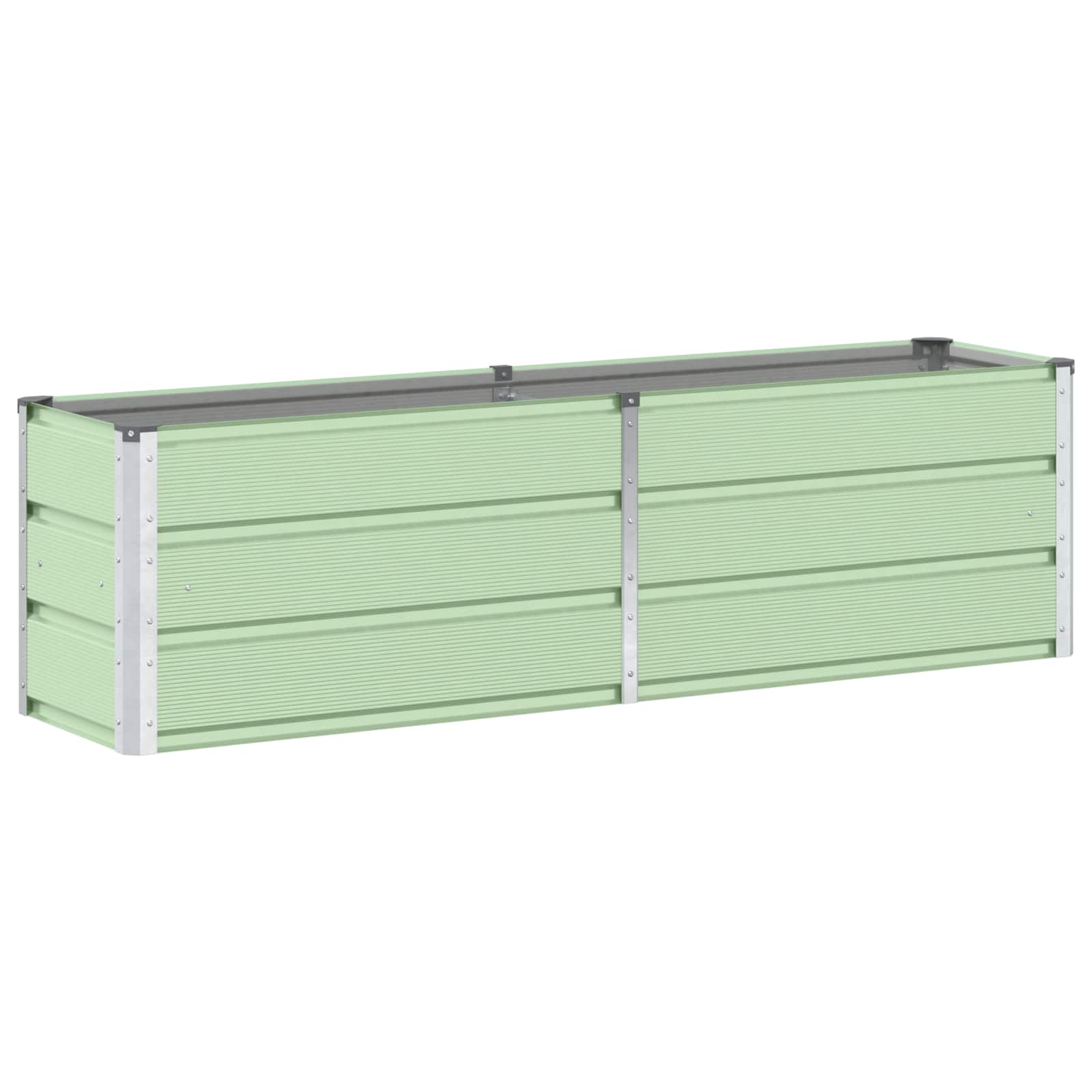 vidaXL Γλάστρα Πράσινο 160 x 40 x 45 cm Ατσάλι - Image 2