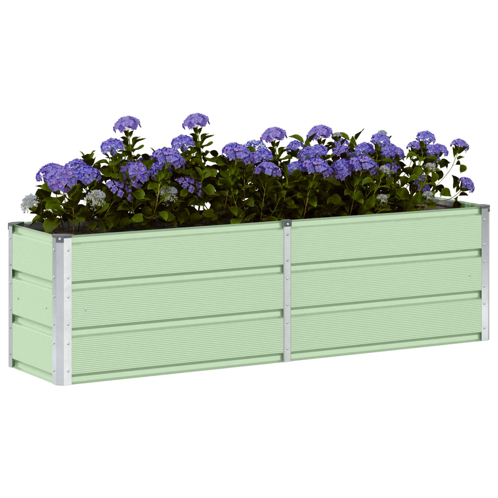 vidaXL Γλάστρα Πράσινο 160 x 40 x 45 cm Ατσάλι - Image 3