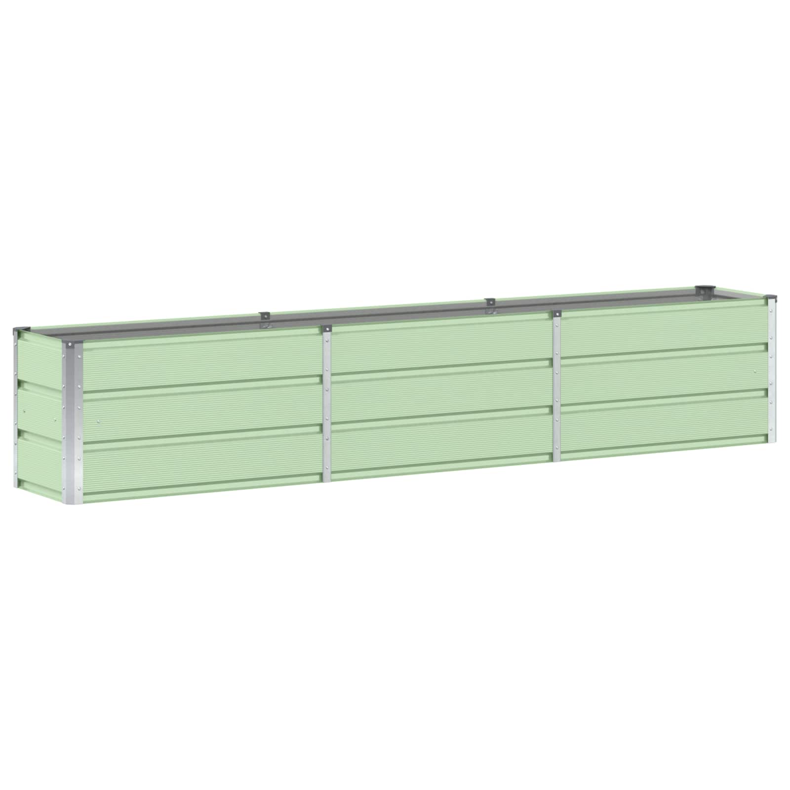 vidaXL Γλάστρα Πράσινο 240 x 40 x 45 cm Ατσάλι - Image 2