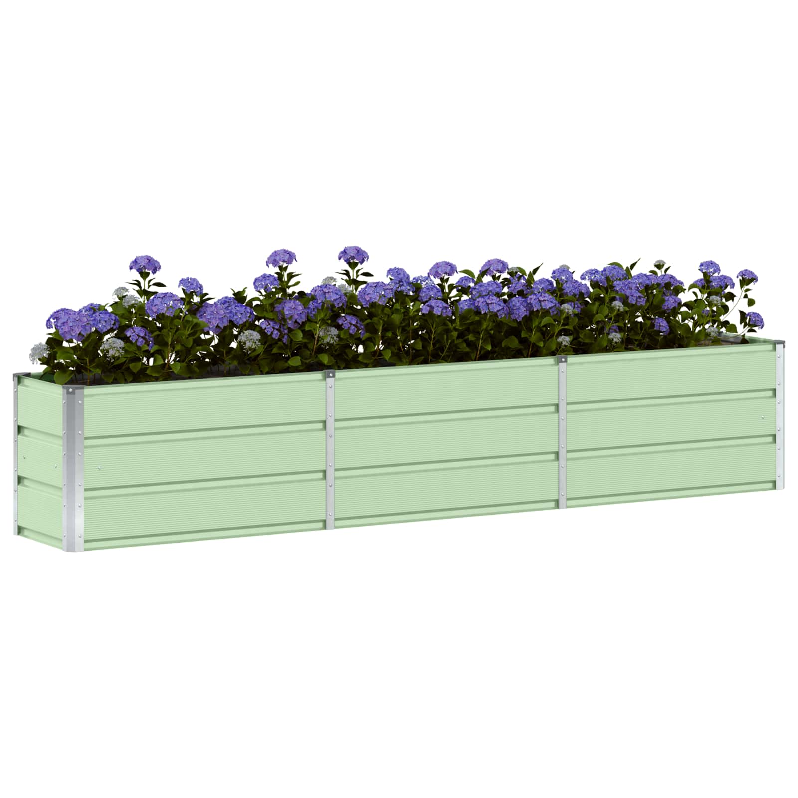 vidaXL Γλάστρα Πράσινο 240 x 40 x 45 cm Ατσάλι - Image 3