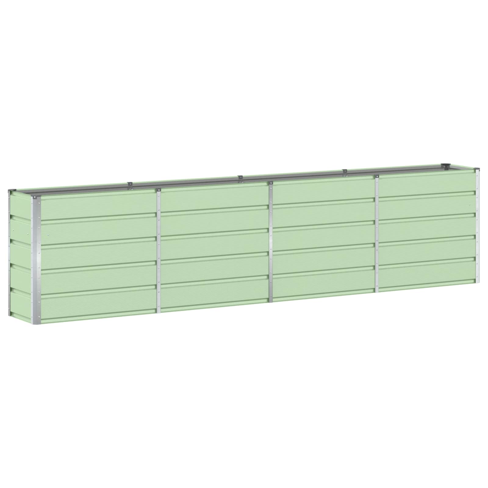 vidaXL Γλάστρα Πράσινο 320 x 40 x 75 εκ. Ατσάλι - Image 2
