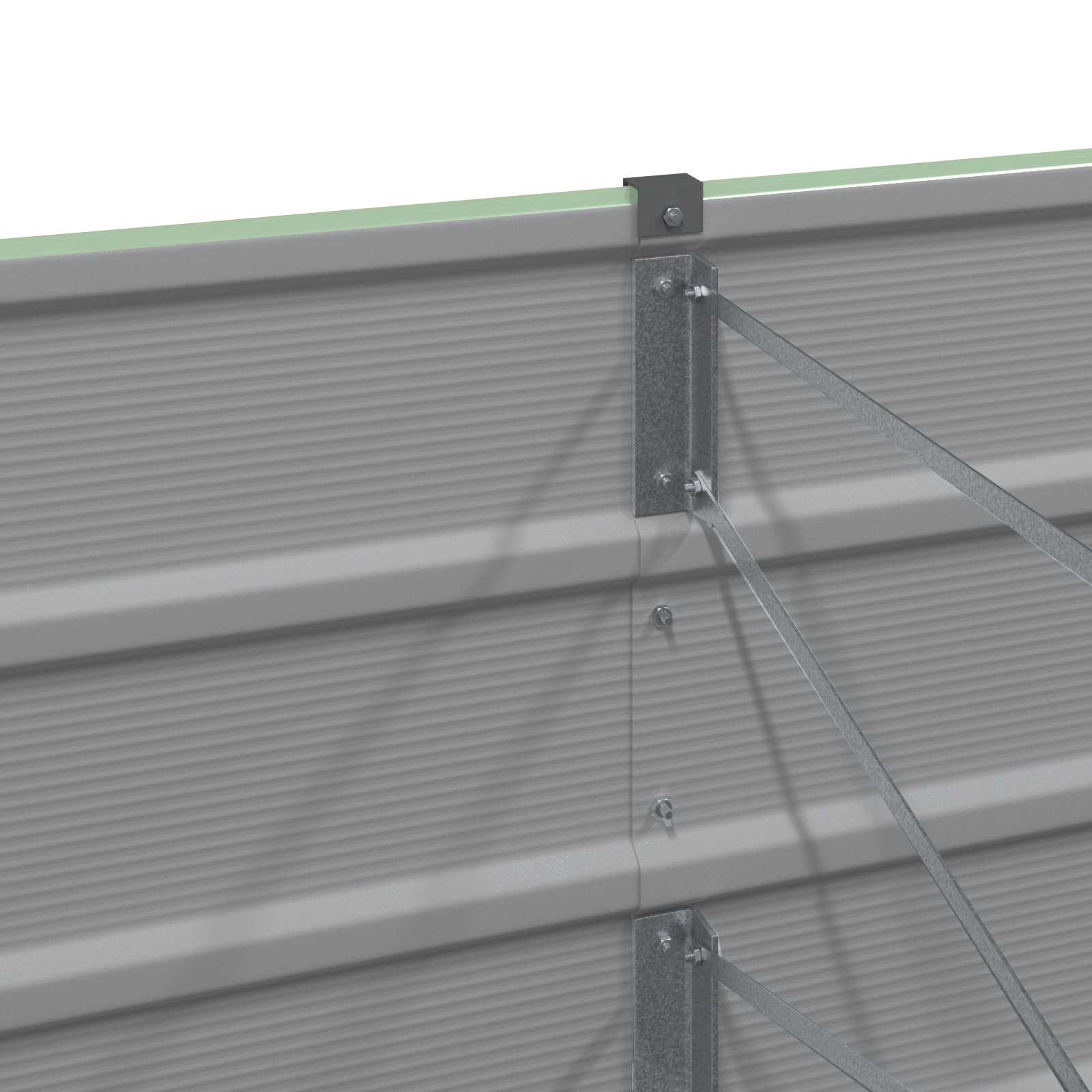 vidaXL Γλάστρα Πράσινο 160 x 80 x 45 cm Ατσάλι - Image 5
