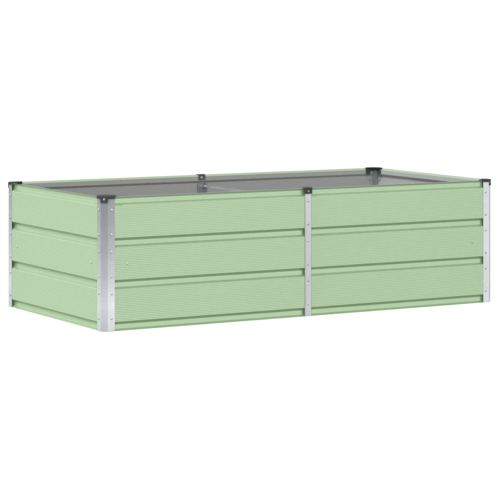 vidaXL Γλάστρα Πράσινο 160 x 80 x 45 cm Ατσάλι - Image 2
