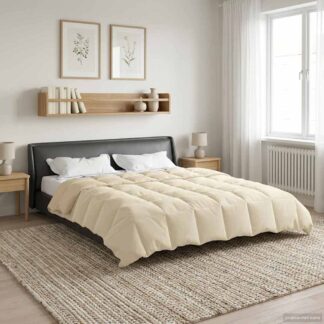 vidaXL Καλοκαιρινό Παπλωματοθήκη 200 x 240 cm Καλοκαίρι Κρεμ