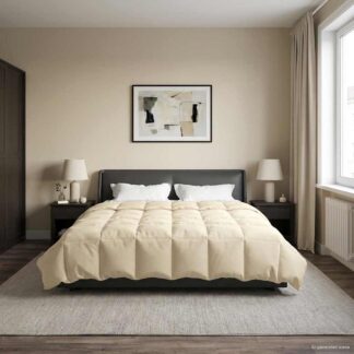 vidaXL Καλοκαιρινό Παπλωματοθήκη 220 x 260 cm Καλοκαίρι Κρεμ