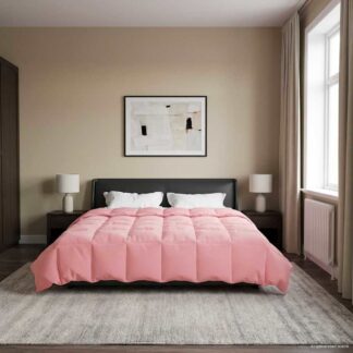 vidaXL Χειμερινό Παπλωματοθήκη 200 x 220 cm Χειμώνας Ροζ Αναπνεύσιμο