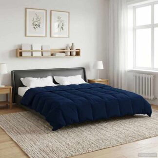 vidaXL Χειμερινό Παπλωματοθήκη 200 x 240 cm Χειμώνας Σκούρο Μπλε