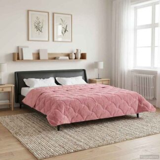 vidaXL Καλοκαιρινό Παπλωματοθήκη 200 x 220 cm Καλοκαίρι Ροζ