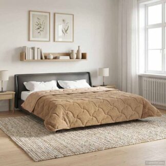 vidaXL Καλοκαιρινό Παπλωματοθήκη 200 x 240 cm Καλοκαίρι Taupe