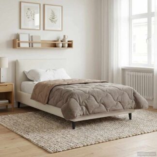 vidaXL Κουβέρτα ολόκληρου του χρόνου 135 x 220 εκ. Όχι Taupe