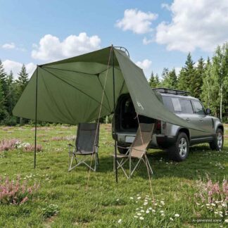 vidaXL Αυτοκινηταγιενν Στρατιωτικό Πράσινο 350 x 250 εκ