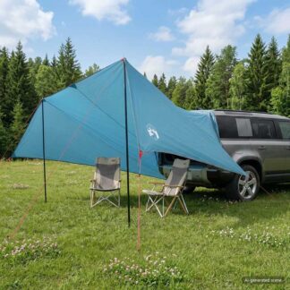vidaXL Περίπτερο Οχήματος Μπλε 500 x 515 x 215 εκ.