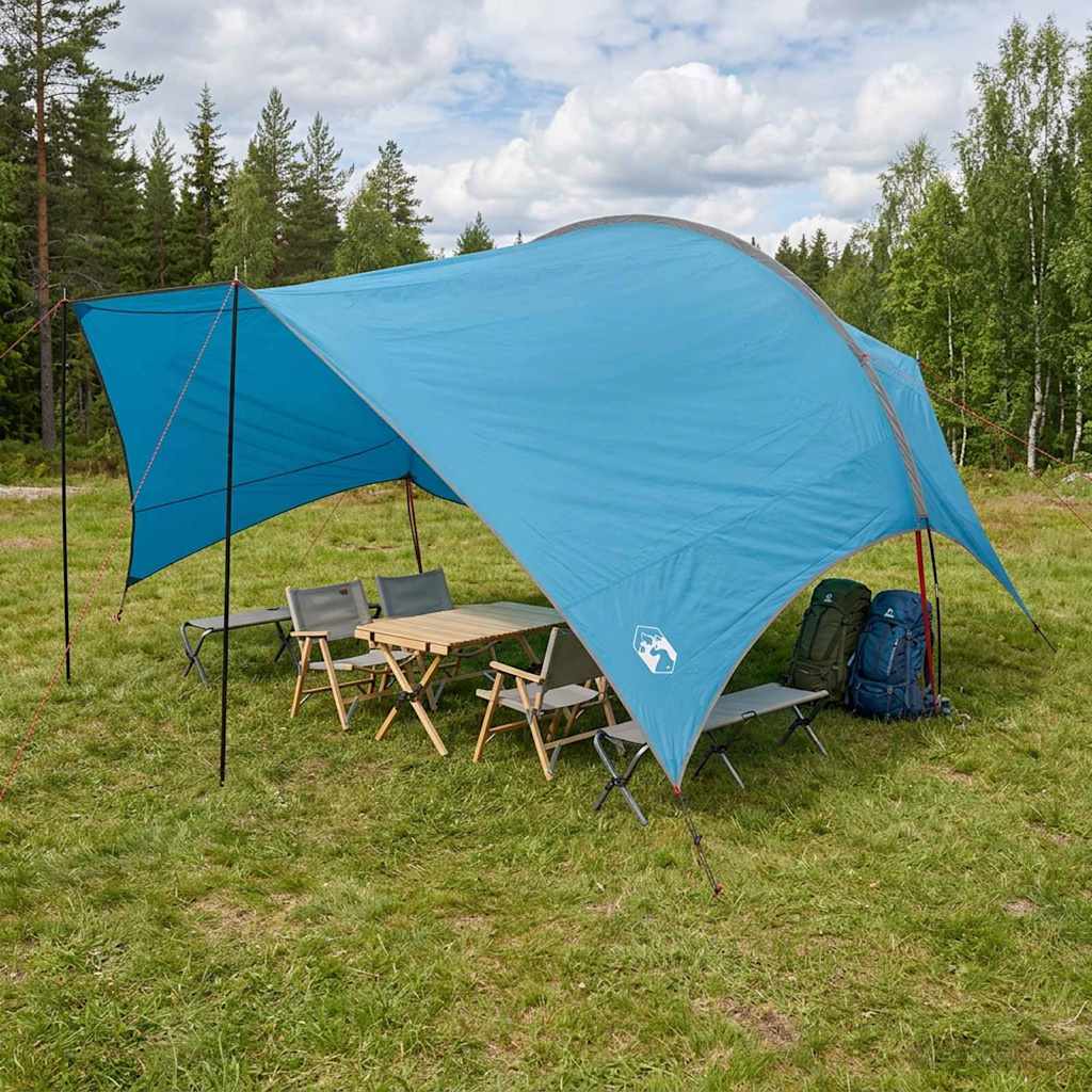 vidaXL Σκηνή καμπινγκ ανθεκτική στο νερό Μπλε 550 x 400 x 230 εκ.