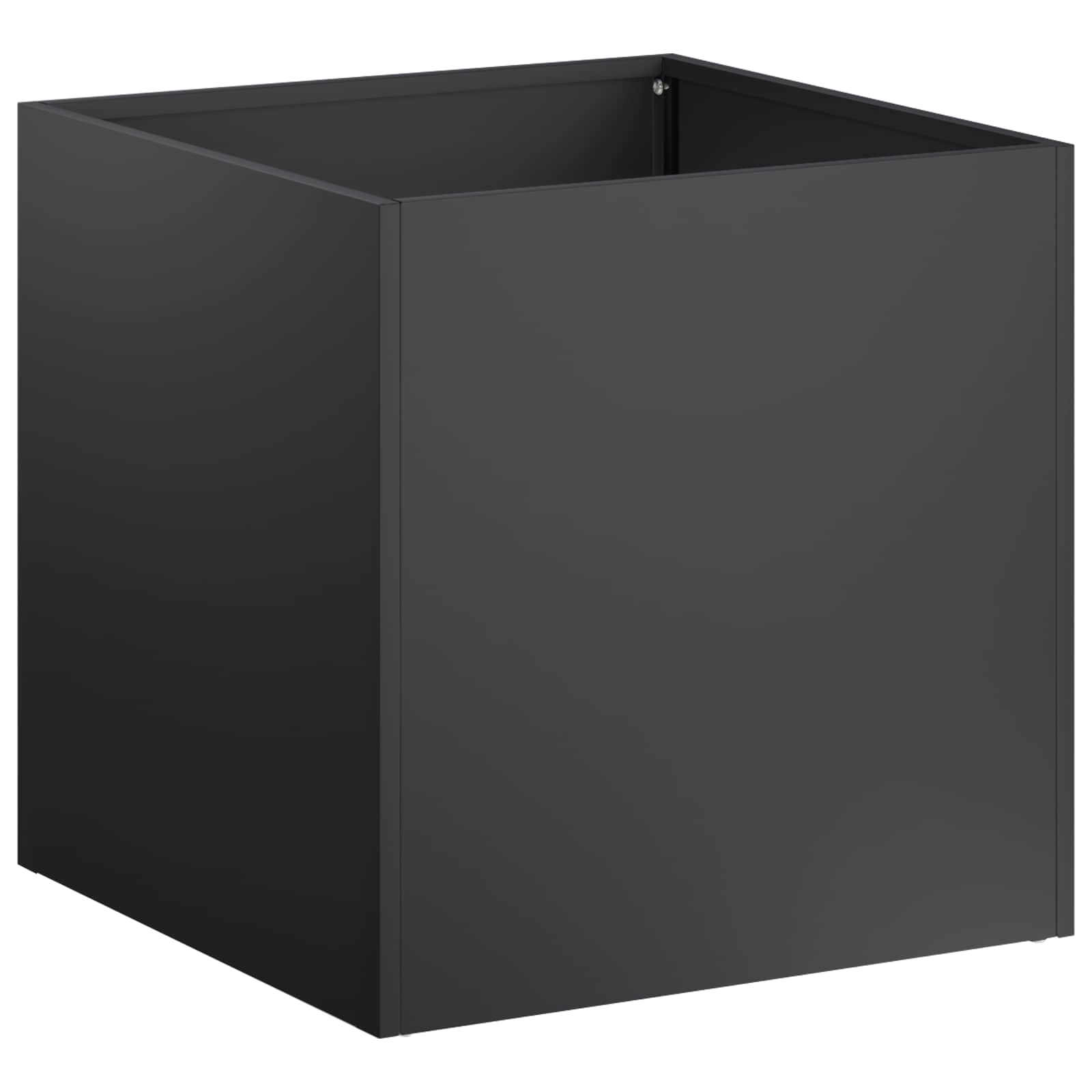 vidaXL Γλάστρα Κήπου Μαύρο 25 x 25 x 25 cm Ψυχρής έλασης χάλυβας - Image 2