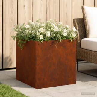 vidaXL Γλάστρα Κήπου Σκ rusty 35 x 35 x 35 cm