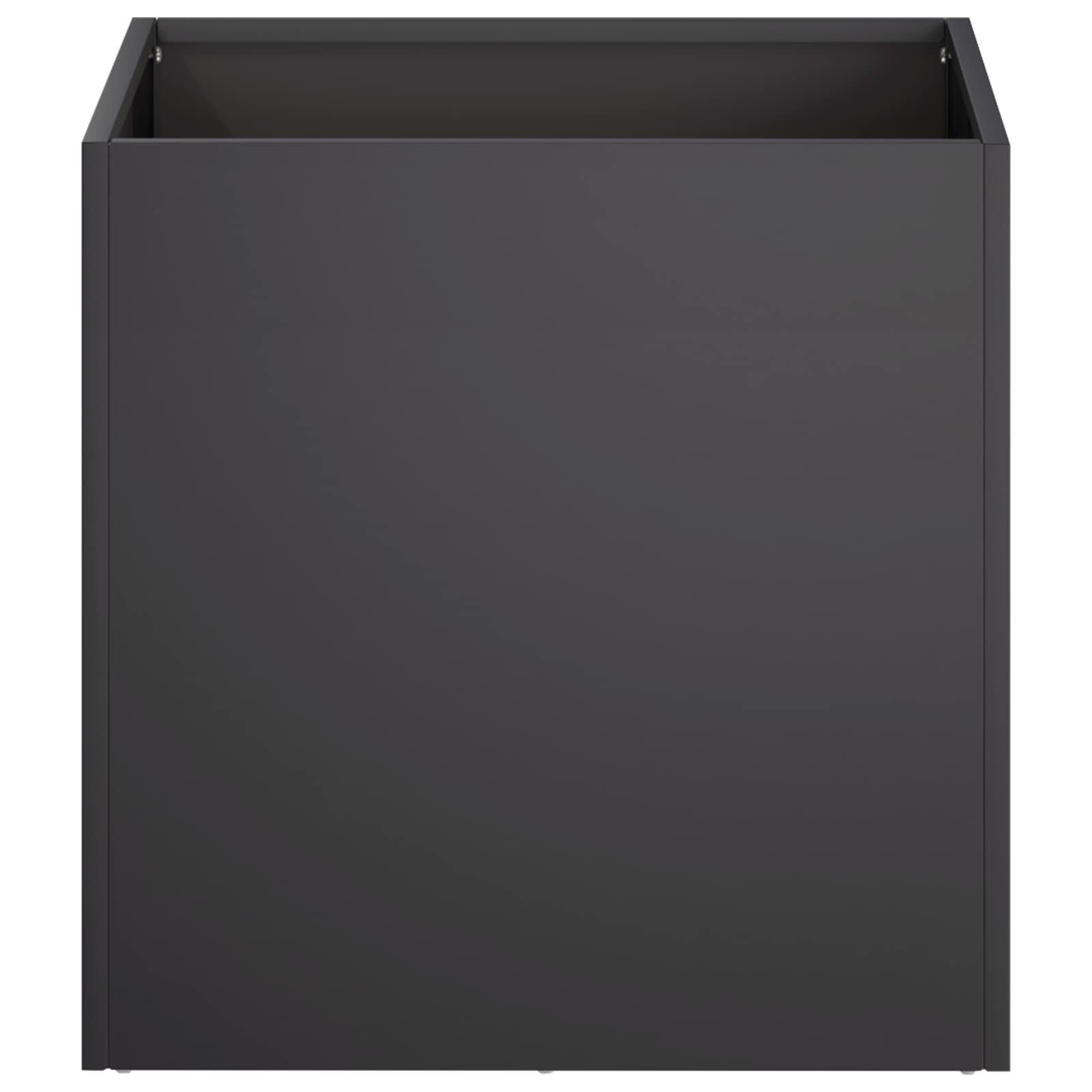 vidaXL Γλάστρα Κήπου 2 τμχ. Μαύρο 45 x 45 x 45 cm - Image 4