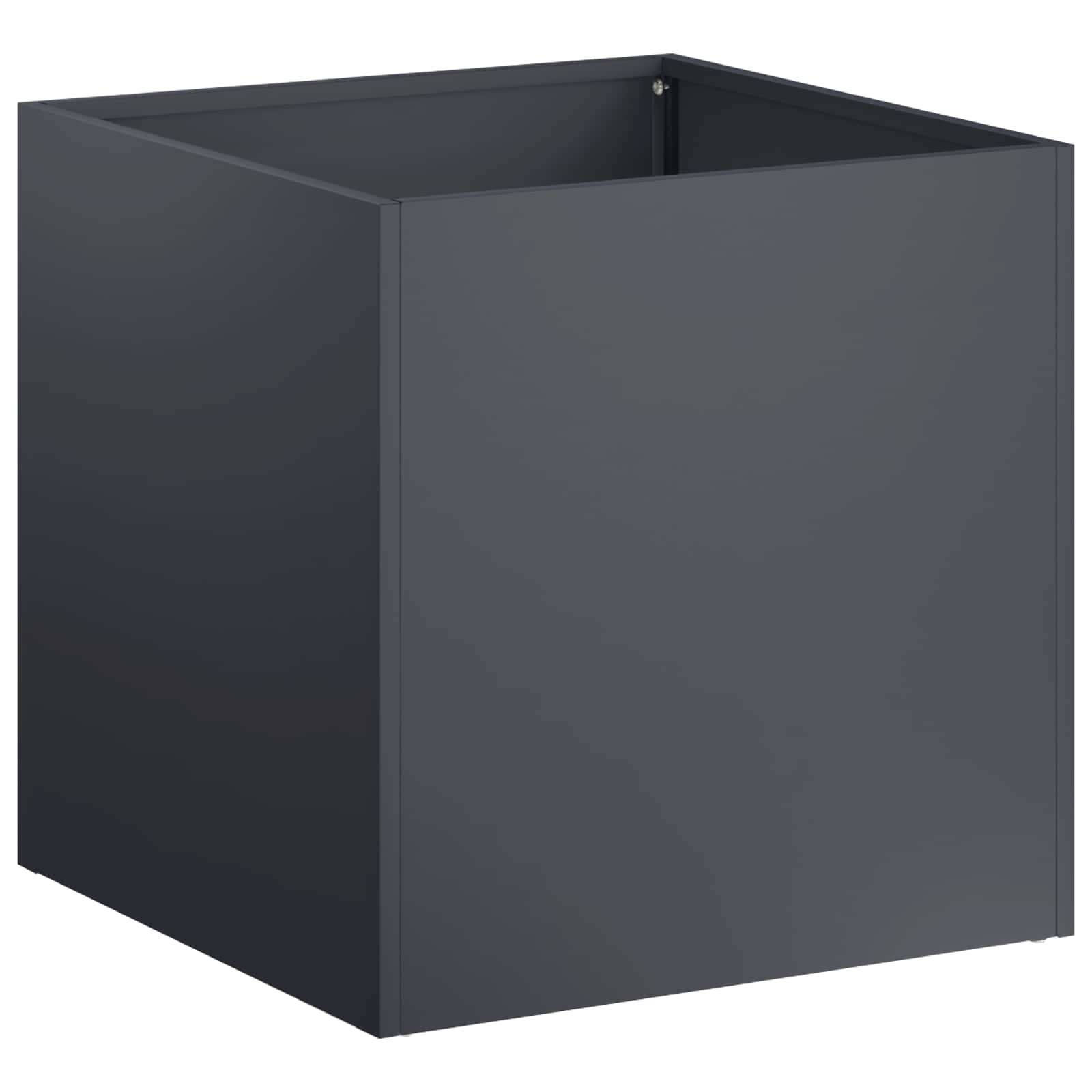 vidaXL Γλάστρα Κήπου 2 τμχ. Ανθρακί 45 x 45 x 45 cm - Image 3
