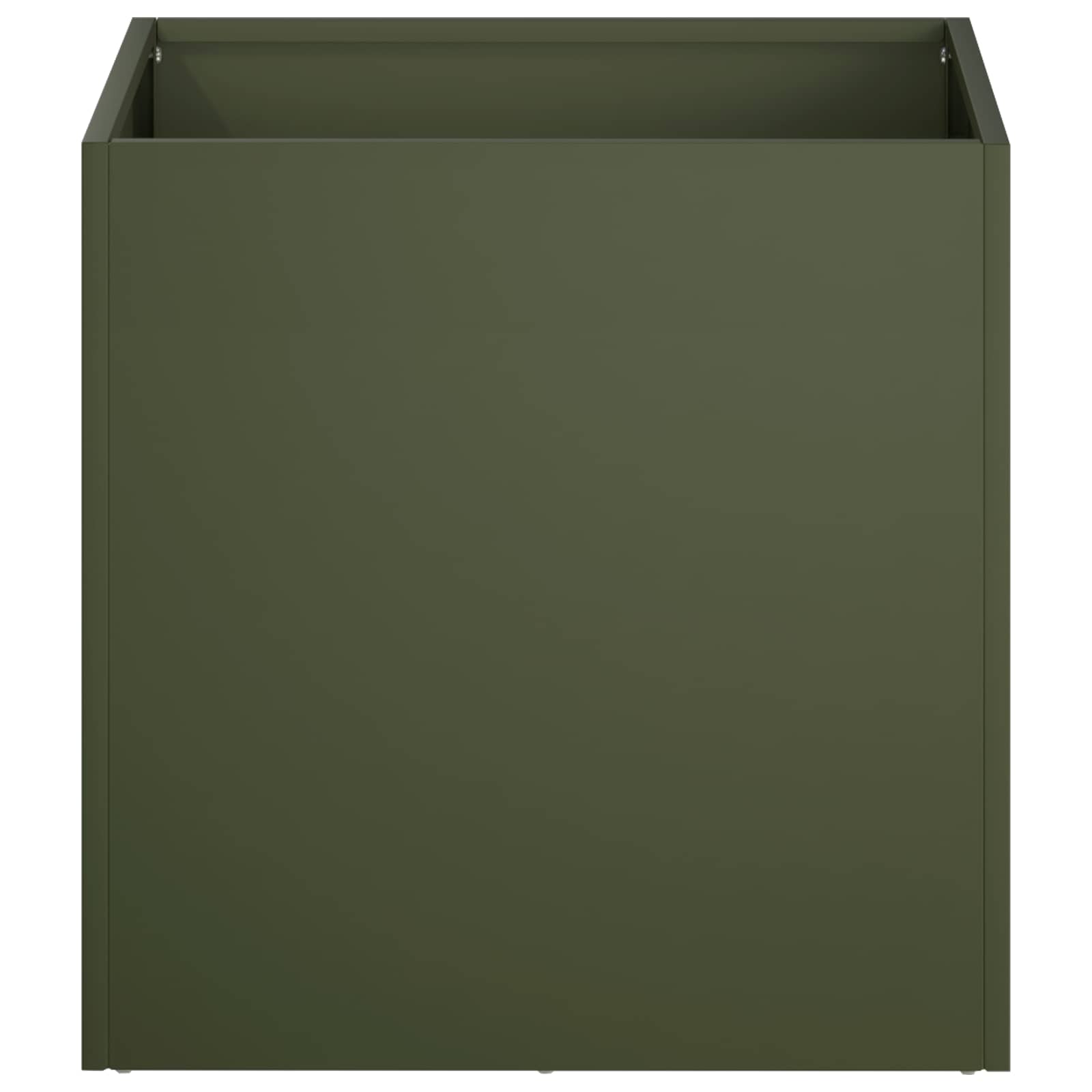 vidaXL Γλάστρα Κήπου 2 τμχ. Λαδί 45 x 45 x 45 cm Ψυχρής έλασης χάλυβας - Image 4