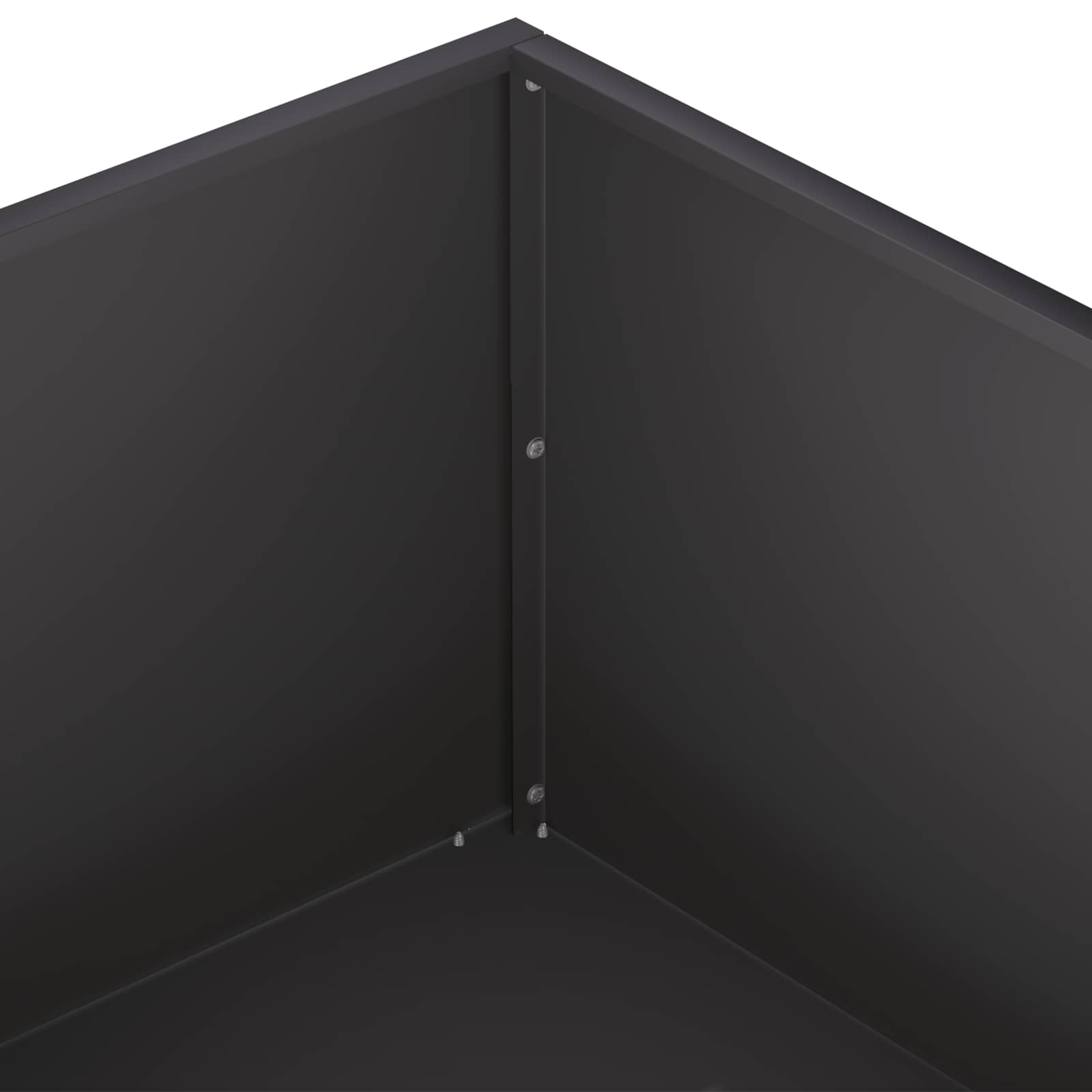 vidaXL Γλάστρα Κήπου Μαύρο 40 x 40 x 20 cm Ψυχρής έλασης χάλυβας - Image 5